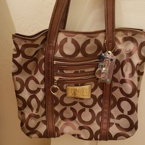 Coach poppy tote